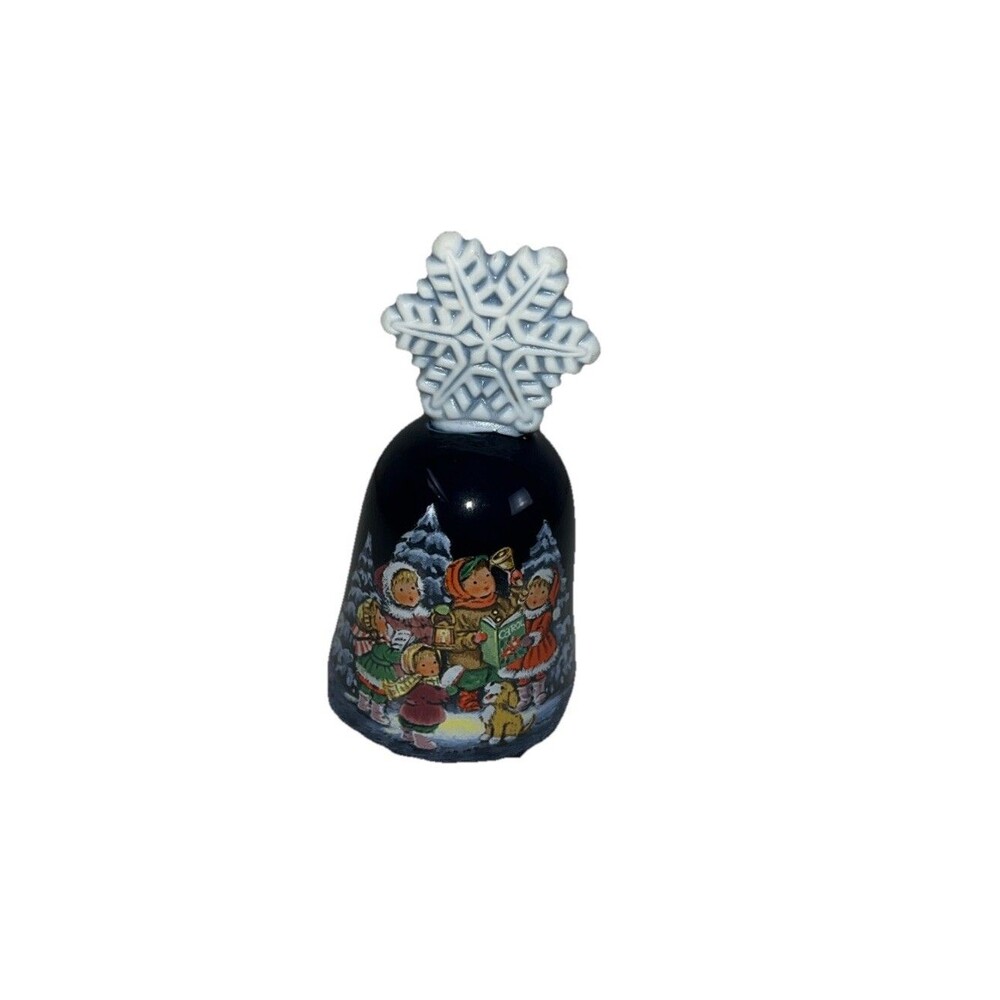 Avon Porcelain 1987 Christmas Bell vintage 5 inches tall
